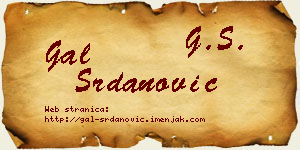 Gal Srdanović vizit kartica